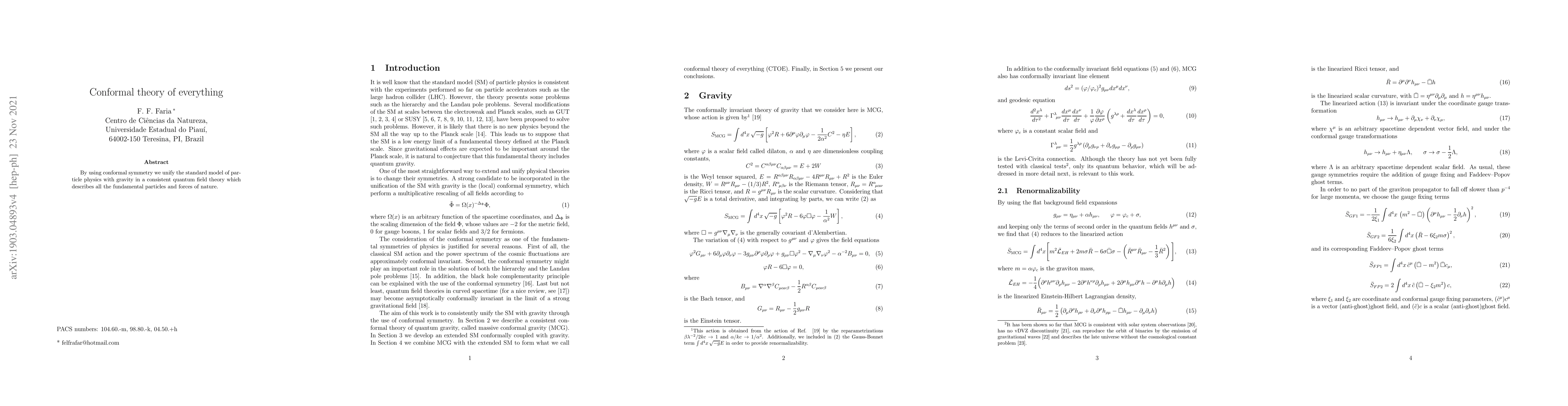 Thumbnail for Conformal theory of everything