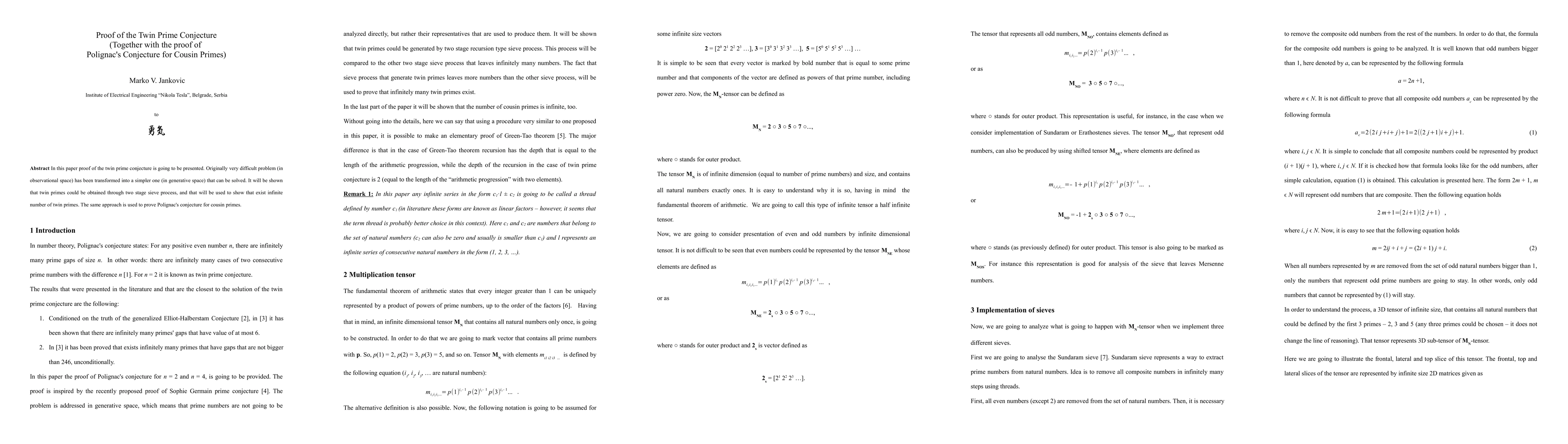 Thumbnail for Proof of the Twin Prime Conjecture (Together with the Proof of
  Polignac's Conjecture for Cousin Primes)
