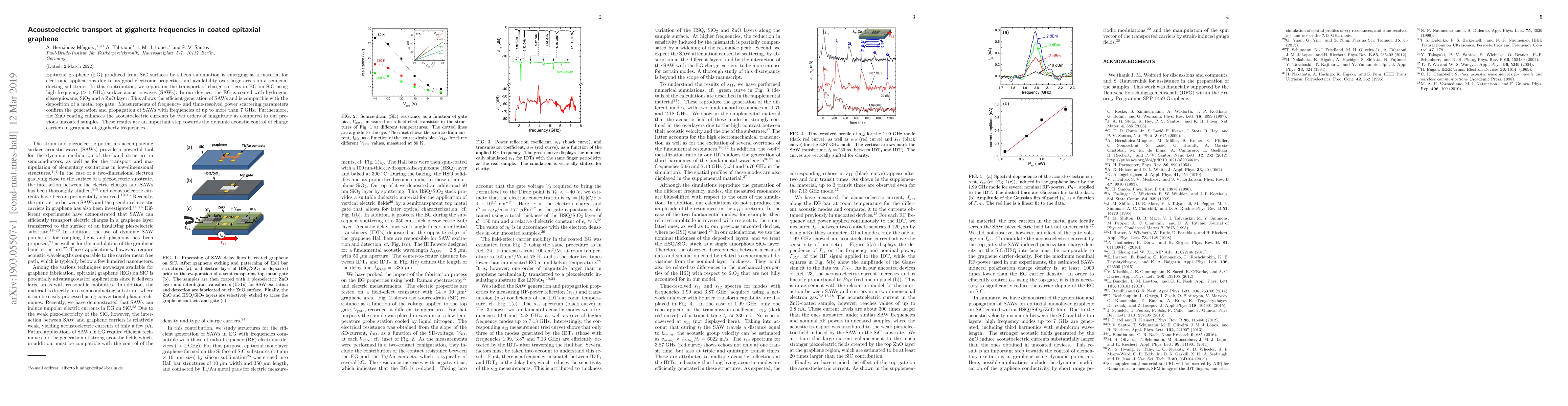 Thumbnail for Acoustoelectric transport at gigahertz frequencies in coated epitaxial
  graphene