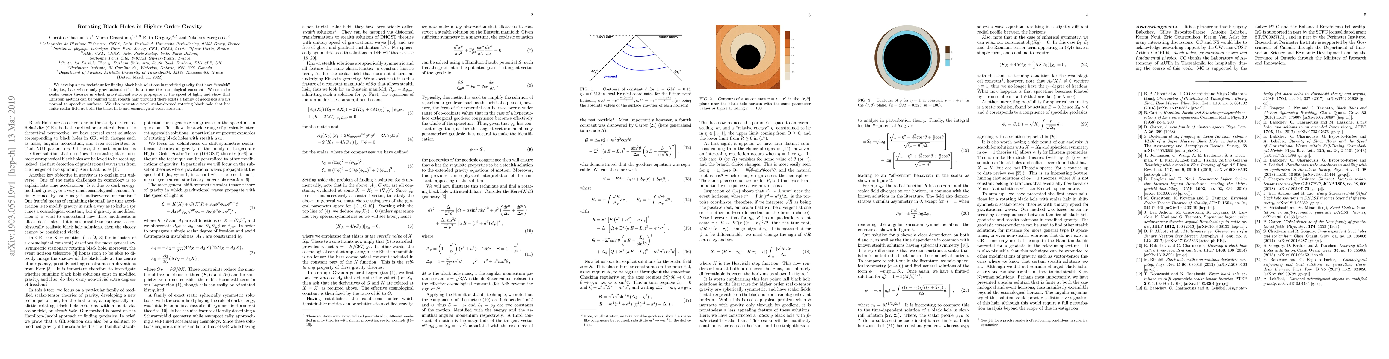Thumbnail for Rotating Black Holes in Higher Order Gravity