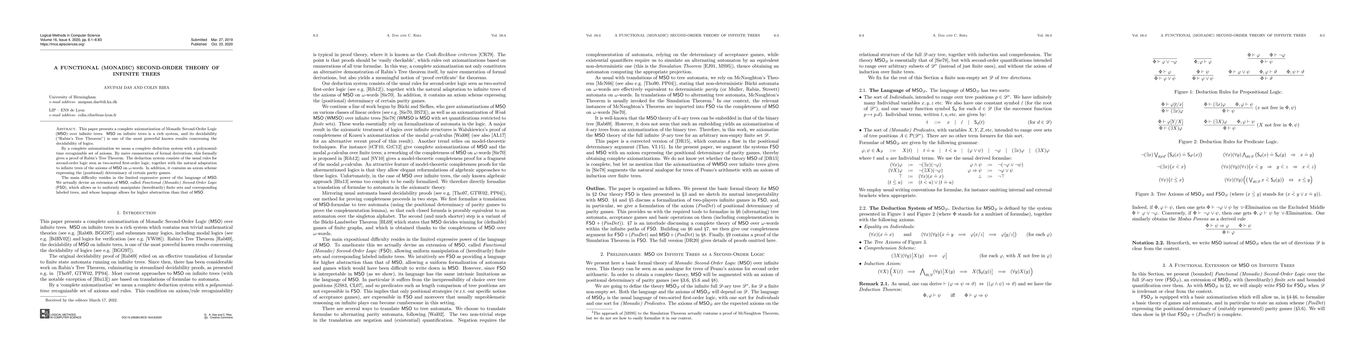 Thumbnail for A Functional (Monadic) Second-Order Theory of Infinite Trees