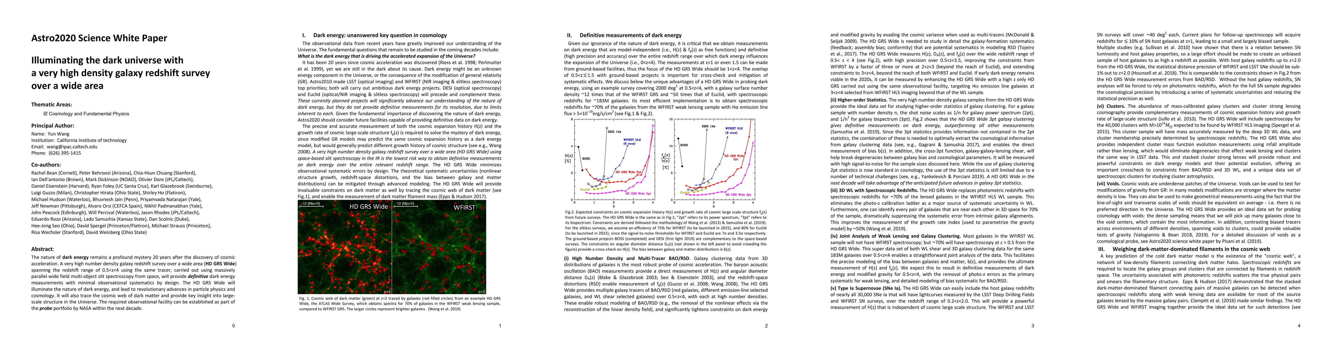Thumbnail for Illuminating the dark universe with a very high density galaxy redshift
  survey over a wide area