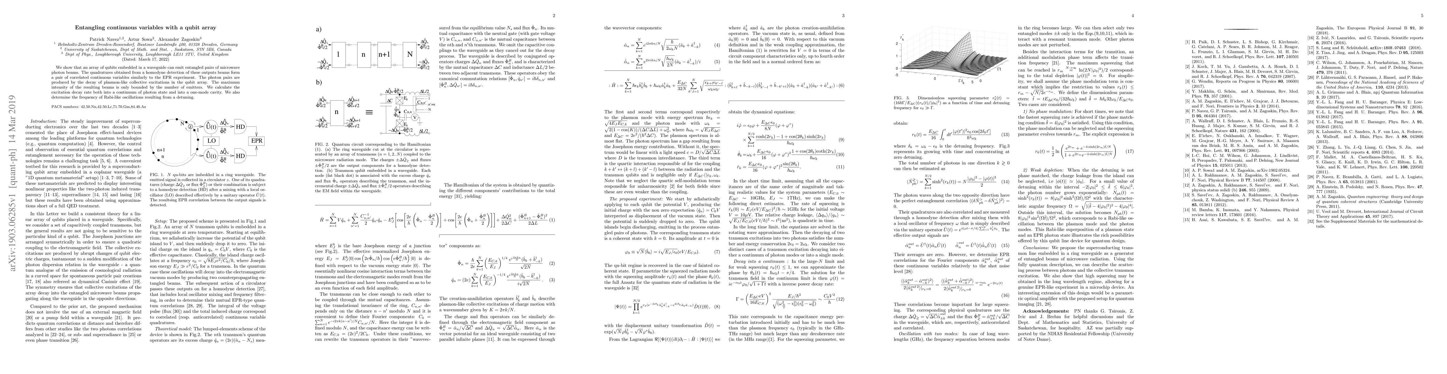 Thumbnail for Entangling continuous variables with a qubit array