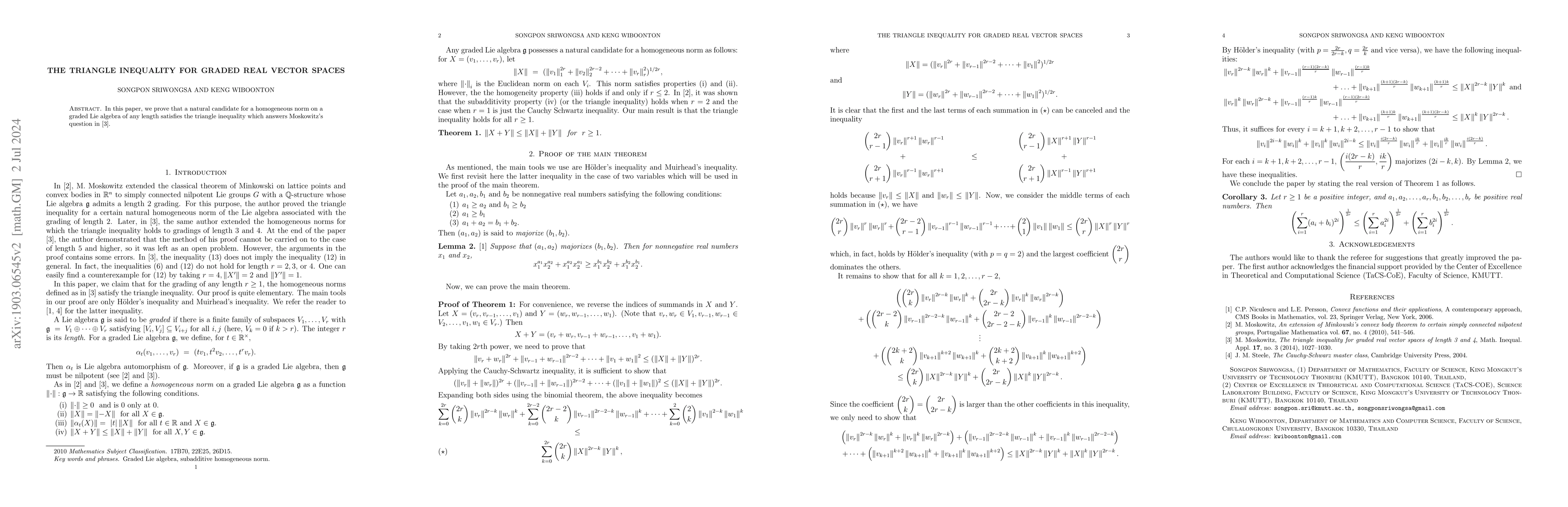 Thumbnail for The triangle inequality for graded real vector spaces