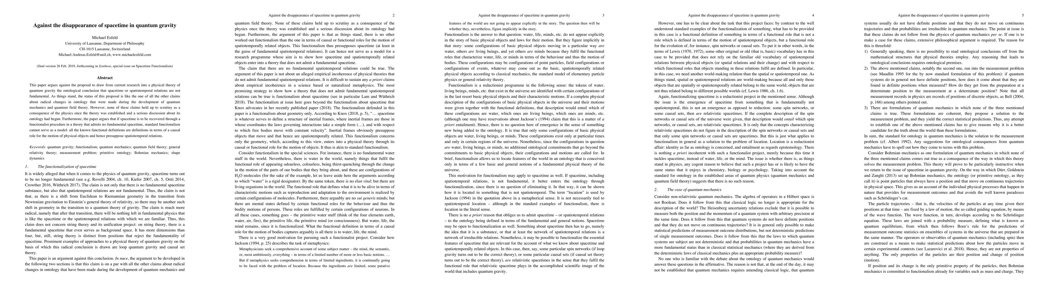 Thumbnail for Against the disappearance of spacetime in quantum gravity