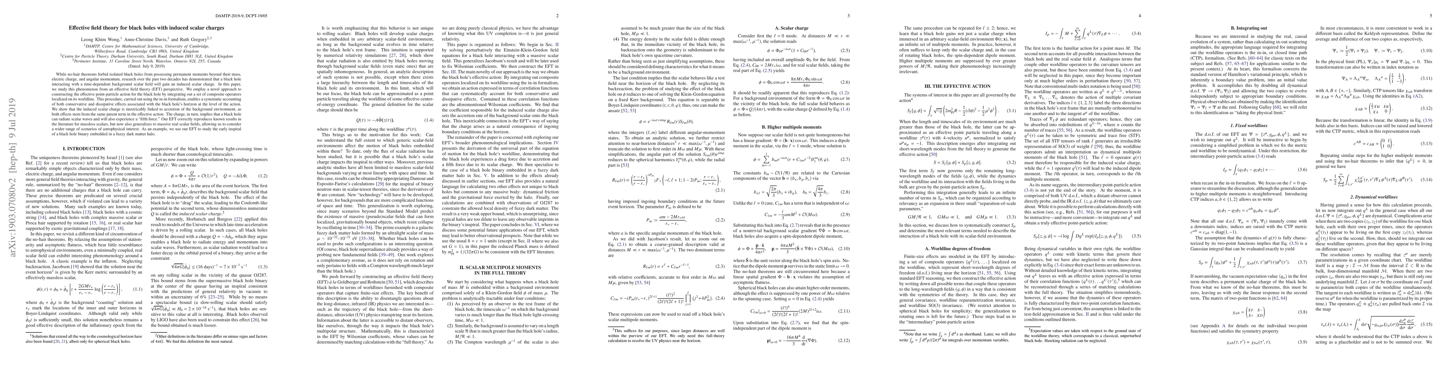 Thumbnail for Effective field theory for black holes with induced scalar charges