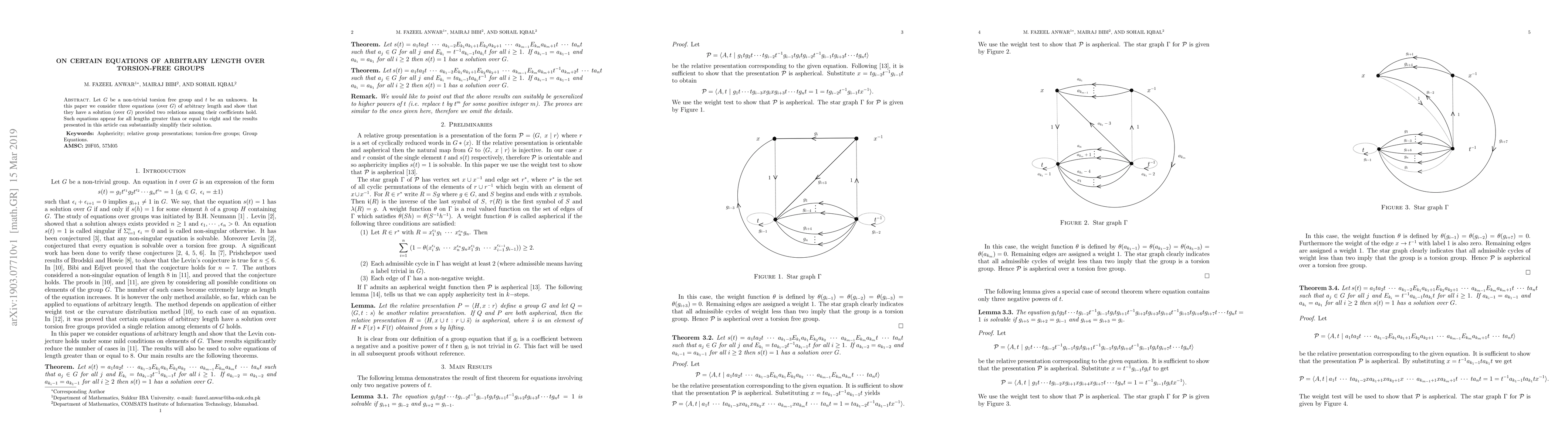 Thumbnail for On certain equations of arbitrary length over torsion-free groups