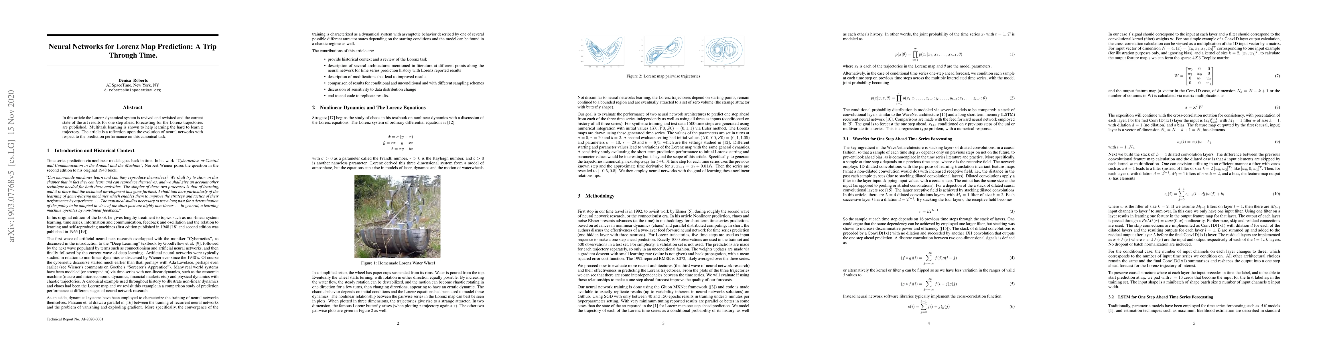 Thumbnail for Neural Networks for Lorenz Map Prediction: A Trip Through Time