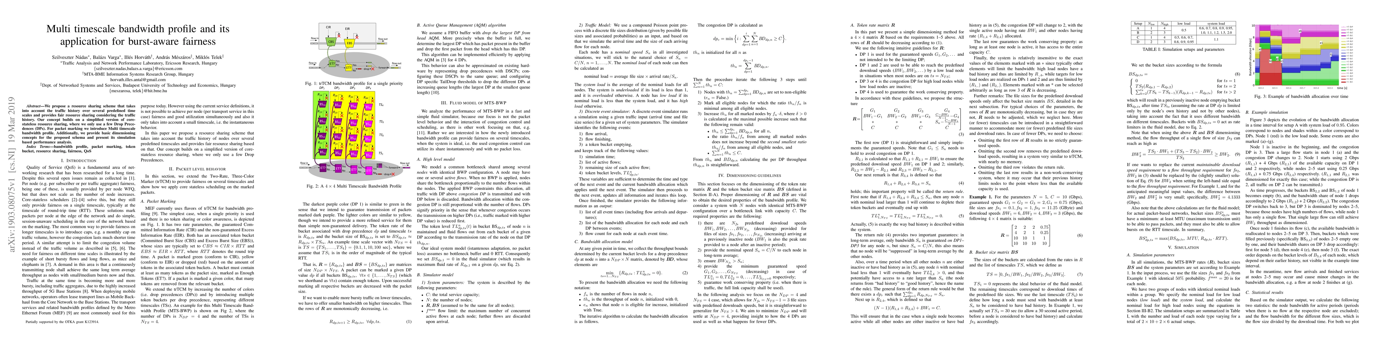 Thumbnail for Multi timescale bandwidth profile and its application for burst-aware
  fairness