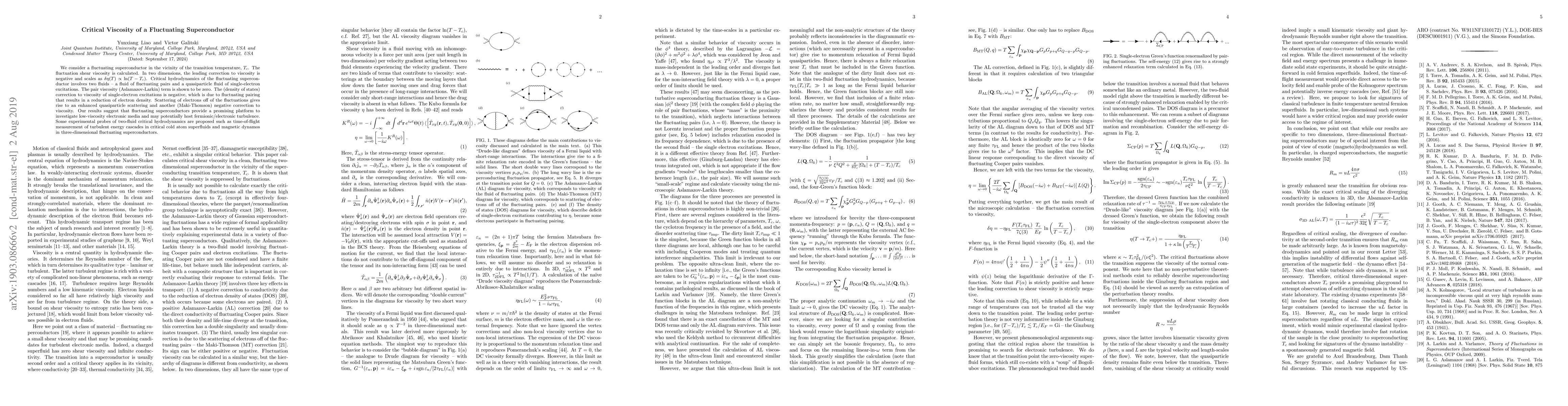 Thumbnail for Critical Viscosity of a Fluctuating Superconductor