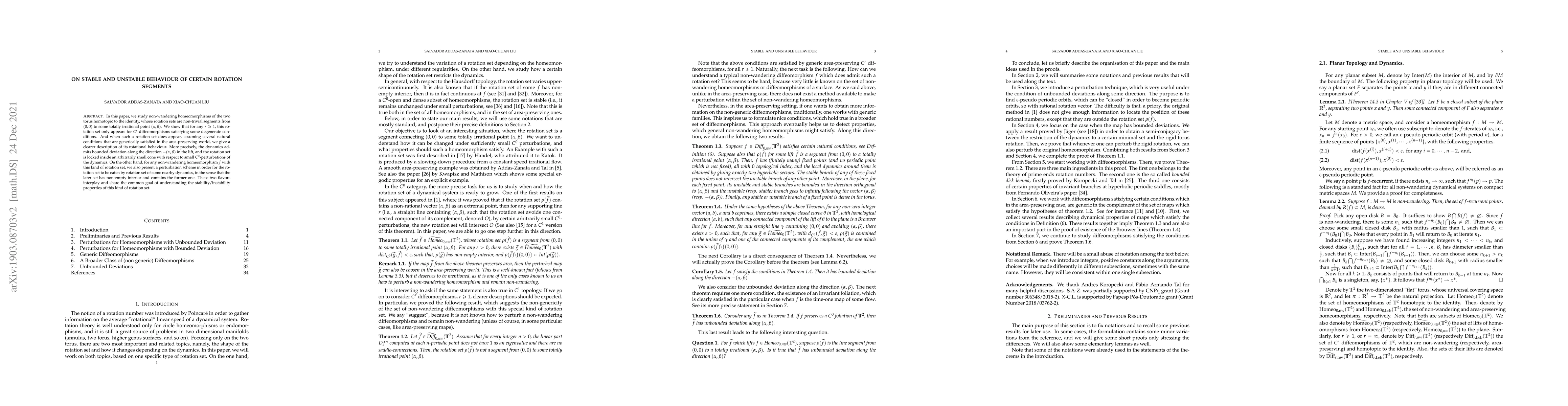 Thumbnail for On Stable and Unstable Behaviours of Certain Rotation Segments