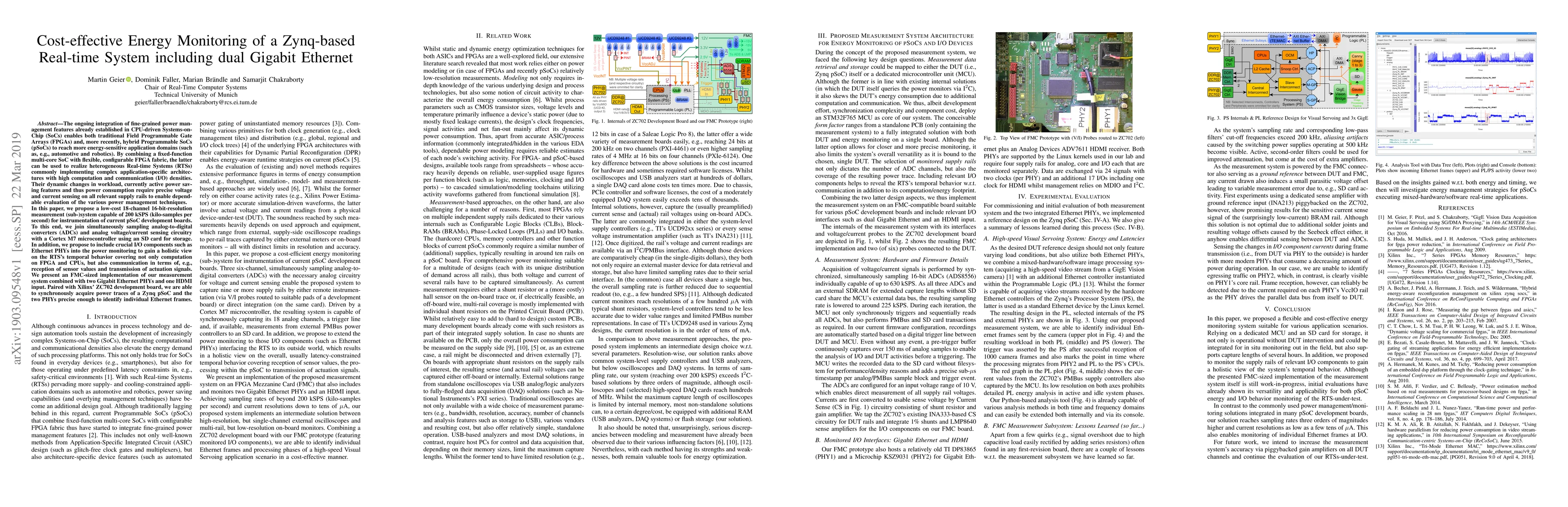 Thumbnail for Cost-effective Energy Monitoring of a Zynq-based Real-time System
  including dual Gigabit Ethernet