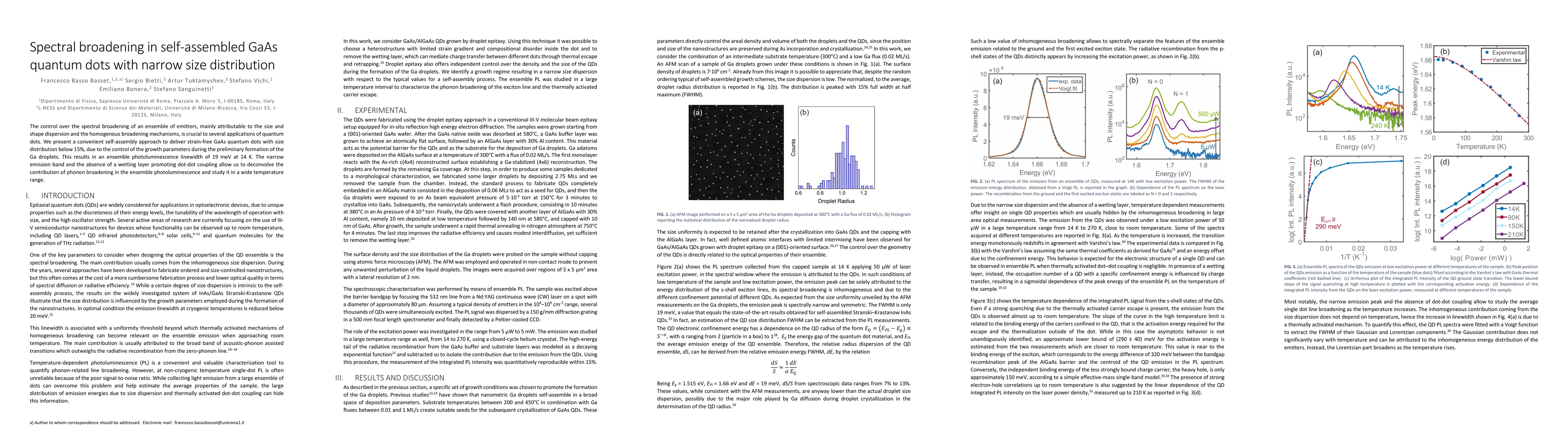 Thumbnail for Spectral broadening in self-assembled GaAs quantum dots with narrow size
  distribution