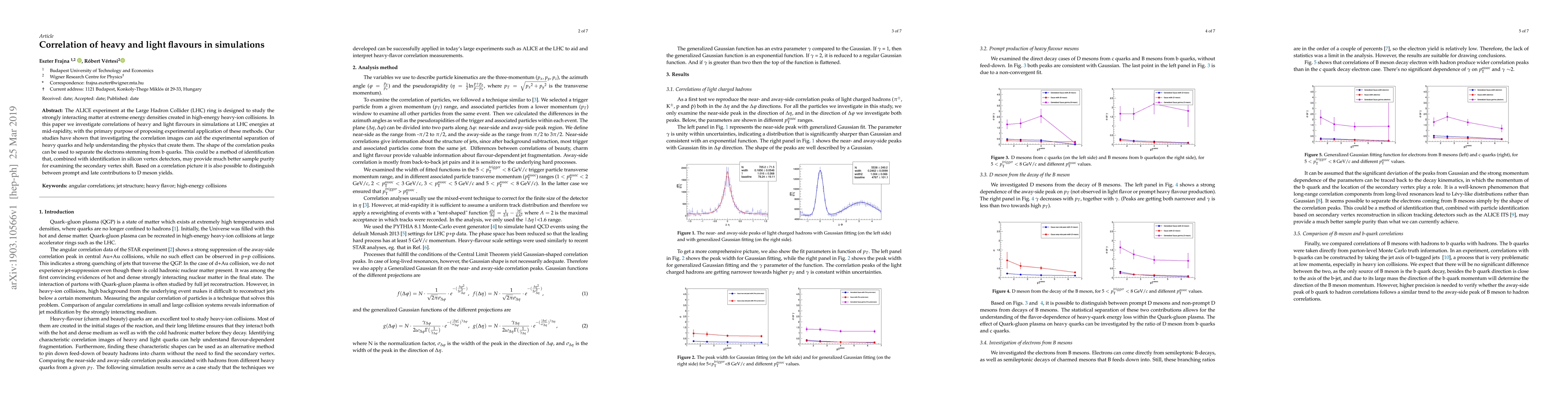 Thumbnail for Correlation of heavy and light flavours in simulations