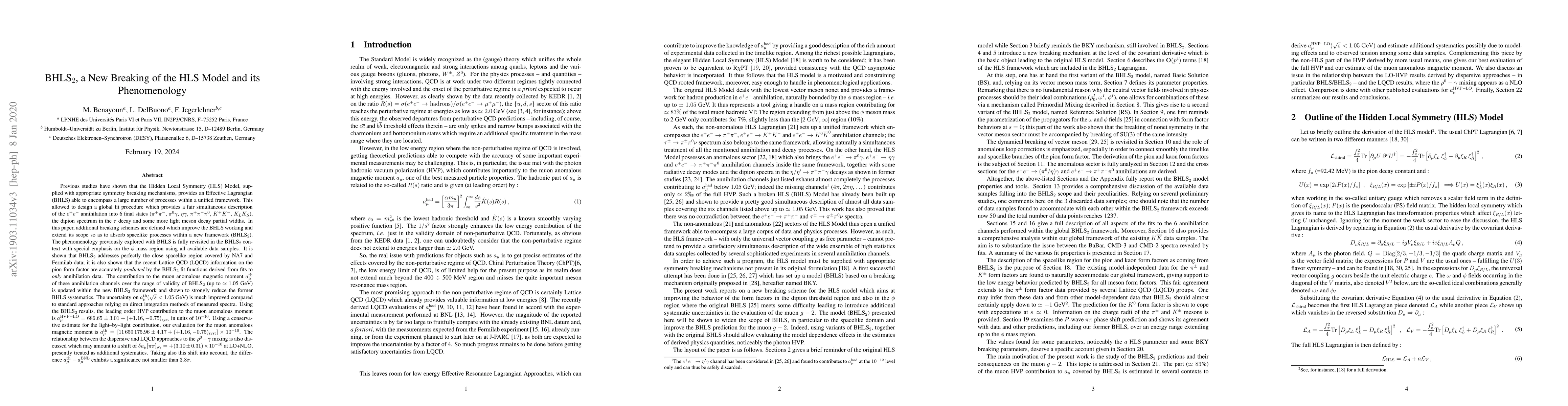 Thumbnail for BHLS$_2$, a New Breaking of the HLS Model and its Phenomenology