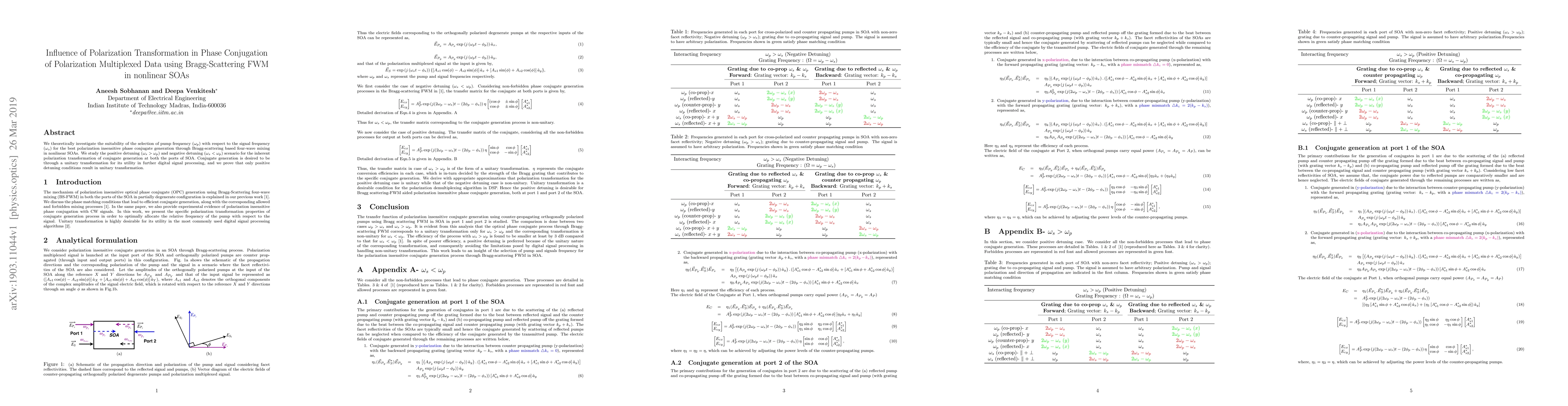 Thumbnail for Influence of Polarization Transformation in Phase Conjugation of
  Polarization Multiplexed Data using Bragg-Scattering FWM in nonlinear SOAs
