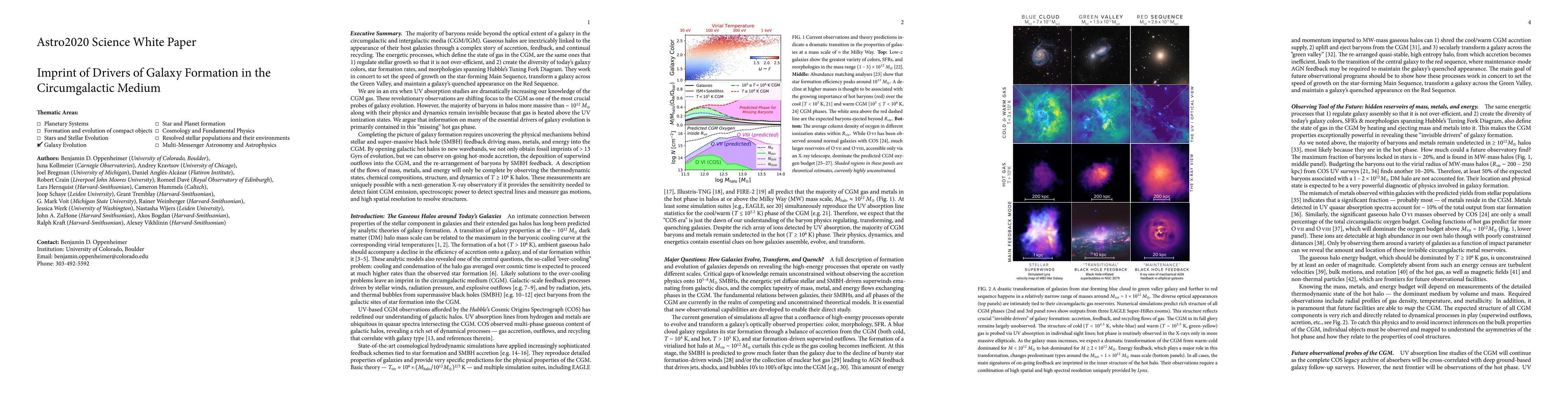 Thumbnail for Imprint of Drivers of Galaxy Formation in the Circumgalactic Medium