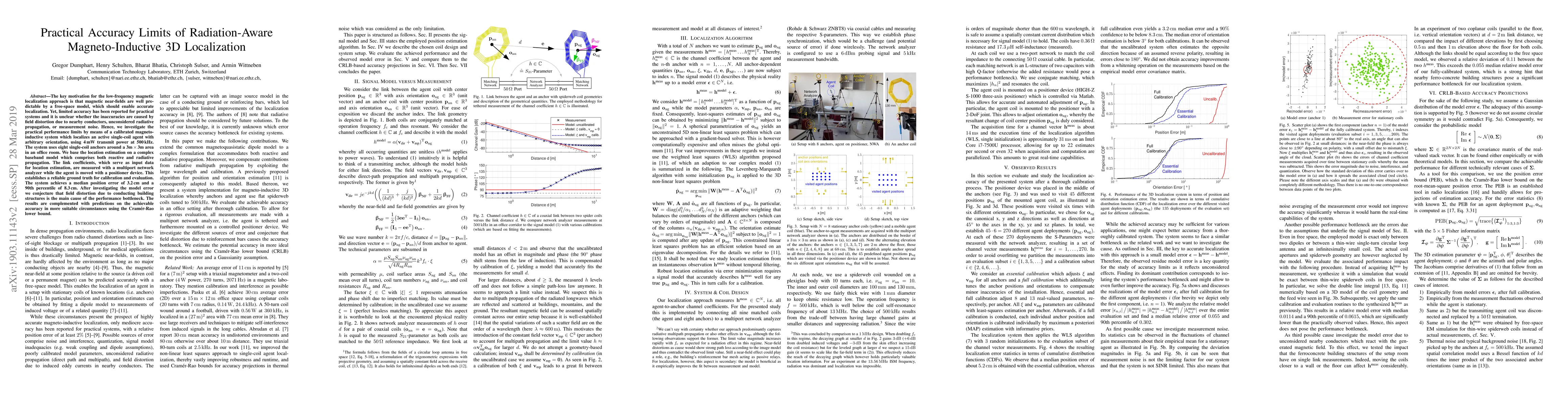 Thumbnail for Practical Accuracy Limits of Radiation-Aware Magneto-Inductive 3D
  Localization