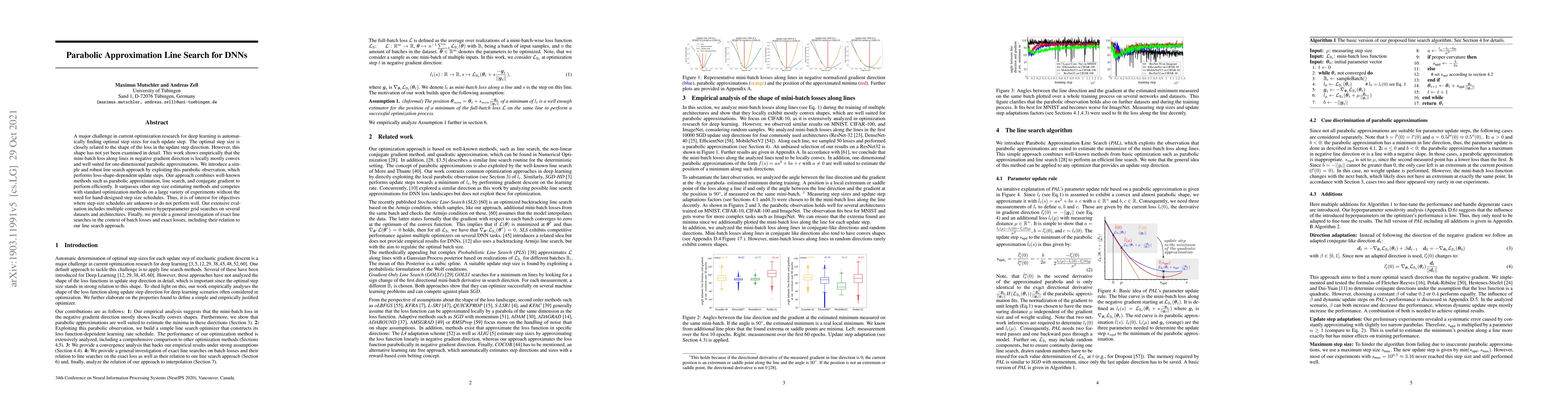 Thumbnail for Parabolic Approximation Line Search for DNNs