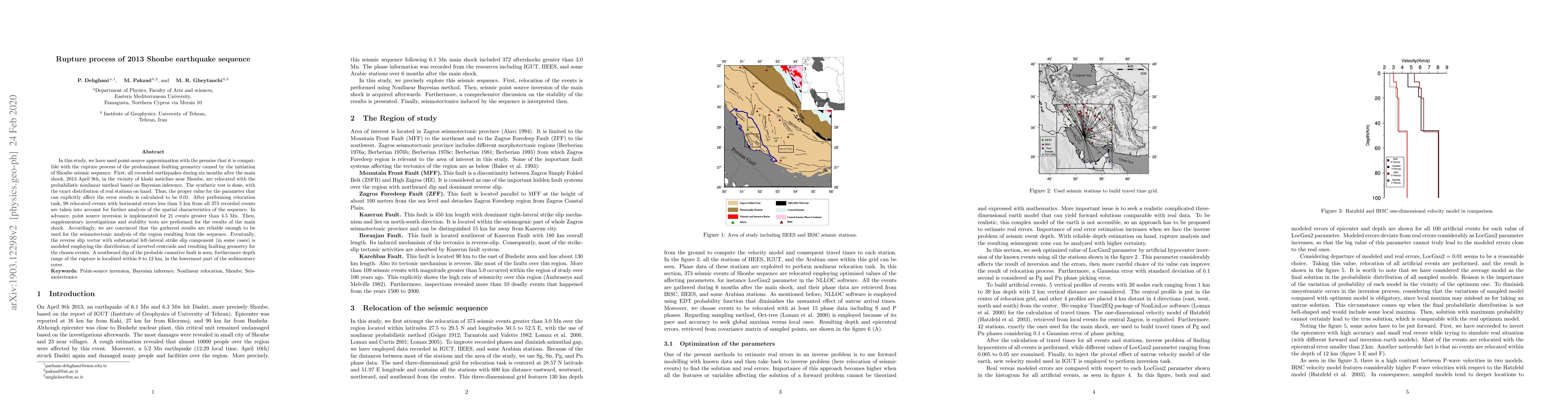 Thumbnail for Rupture process of 2013 Shonbe earthquake sequence