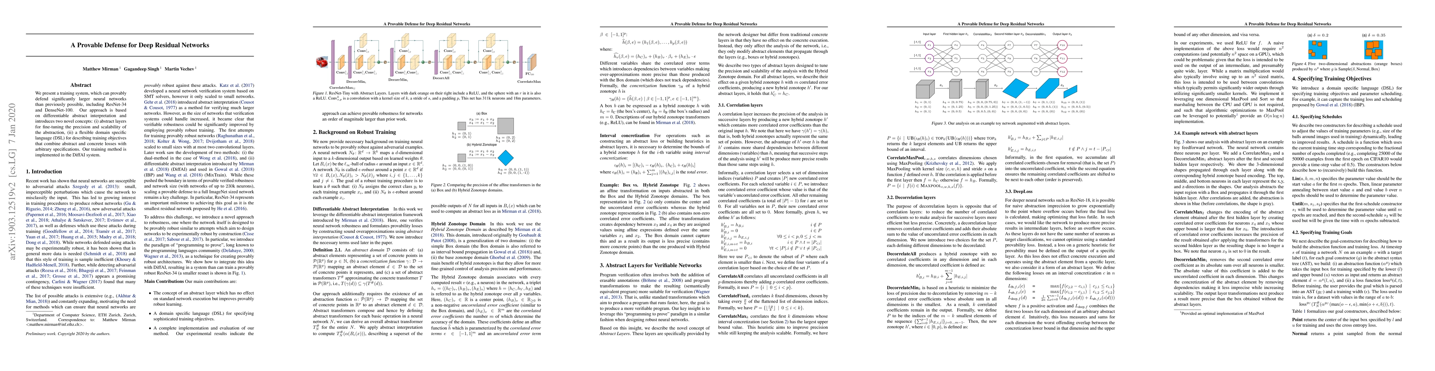 Thumbnail for A Provable Defense for Deep Residual Networks