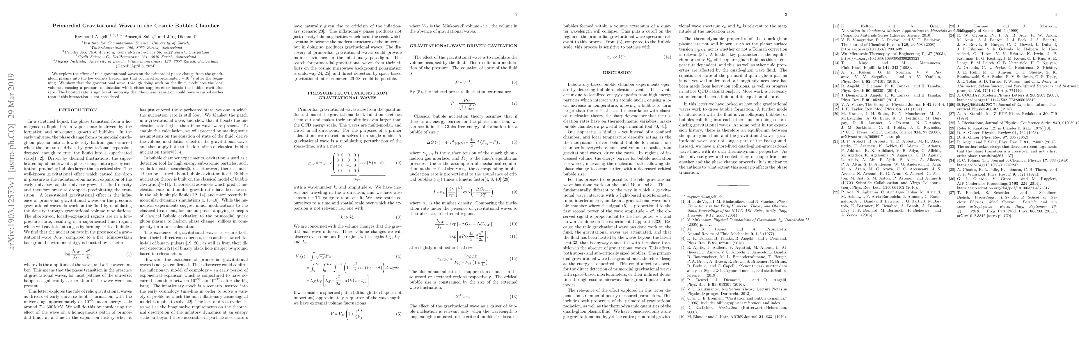 Thumbnail for Primordial Gravitational Waves in the Cosmic Bubble Chamber