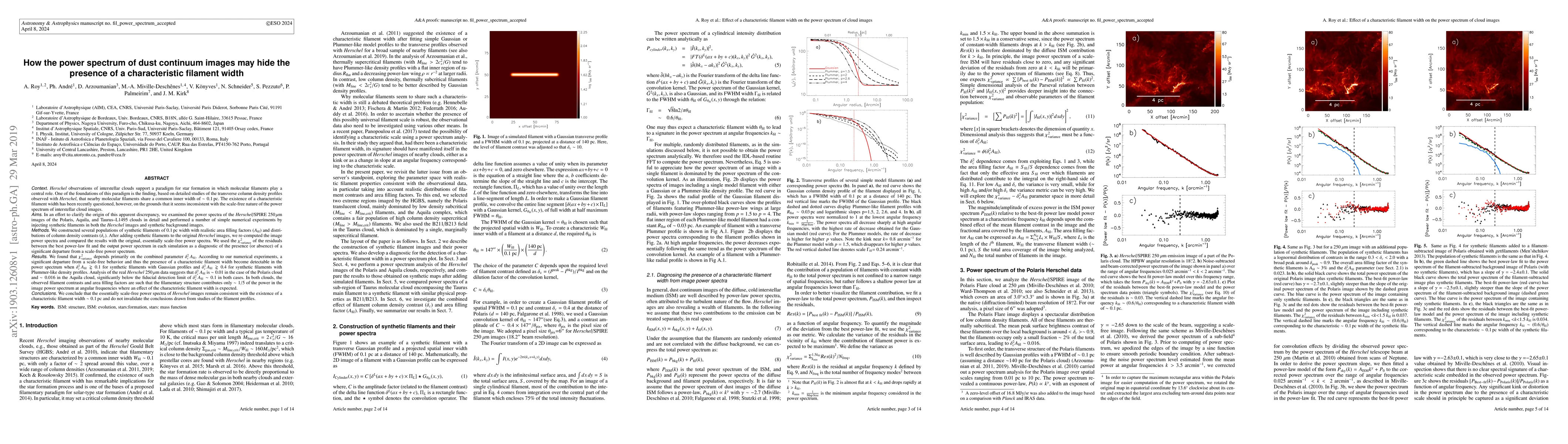 Thumbnail for How the power spectrum of dust continuum images may hide the presence of
  a characteristic filament width