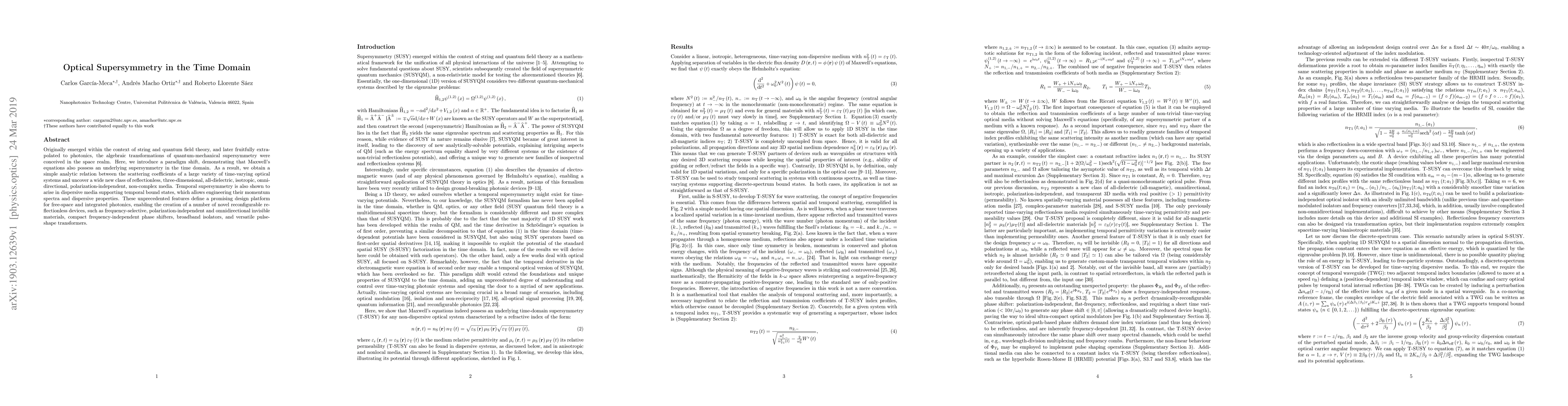Thumbnail for Optical Supersymmetry in the Time Domain
