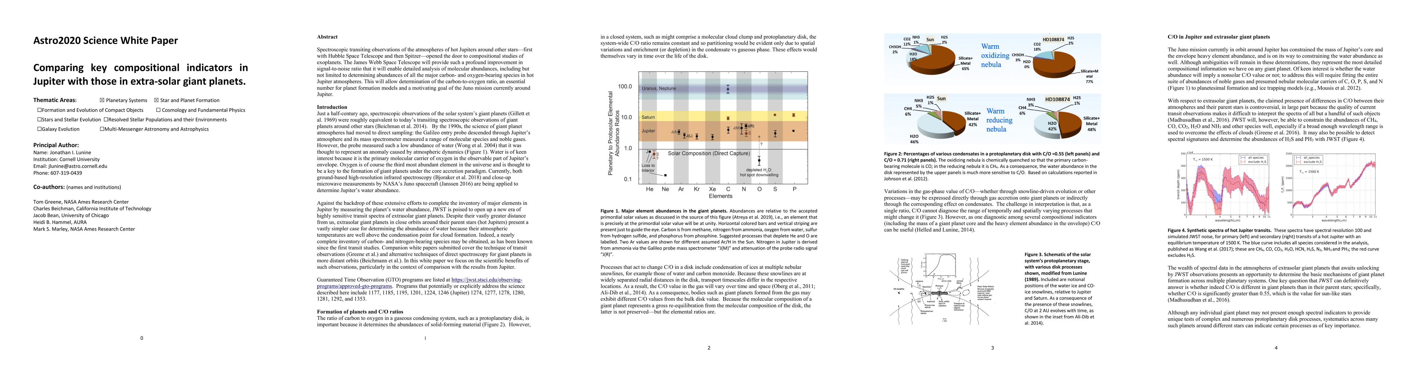 Thumbnail for Comparing key compositional indicators in Jupiter with those in
  extra-solar giant planets