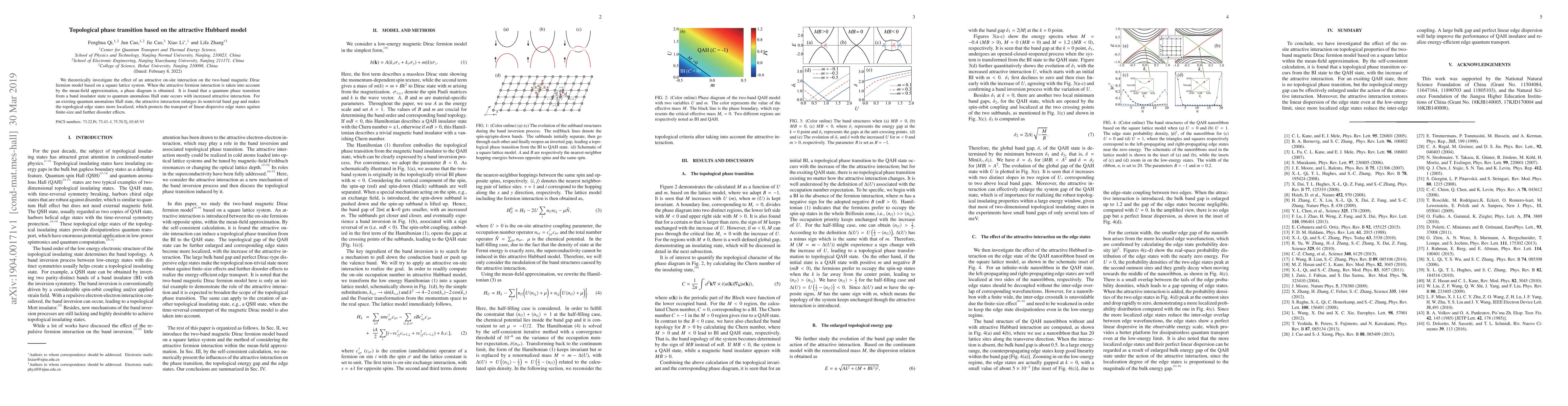 Thumbnail for Topological phase transition based on the attractive Hubbard model