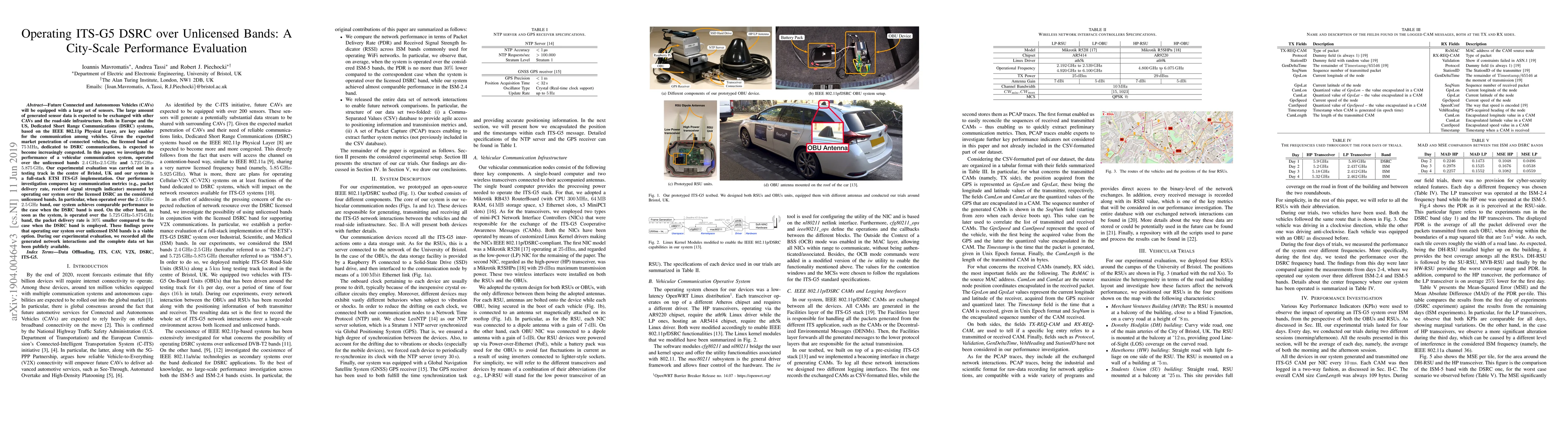Thumbnail for Operating ITS-G5 DSRC over Unlicensed Bands: A City-Scale Performance
  Evaluation