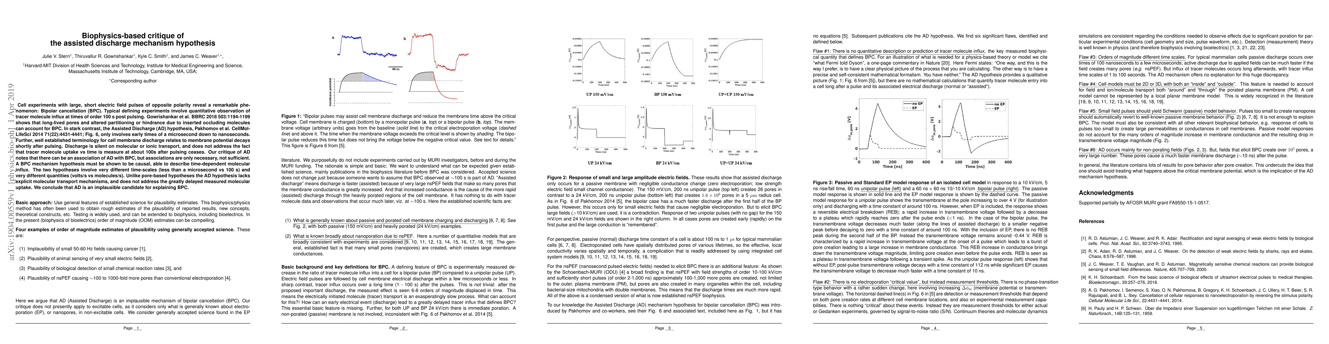Thumbnail for Biophysics-based critique of the assisted discharge mechanism hypothesis