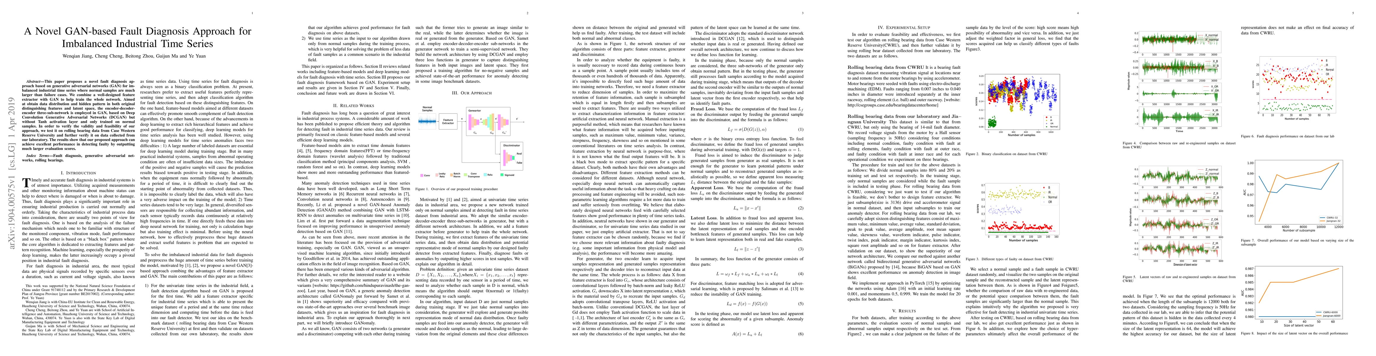 Thumbnail for A Novel GAN-based Fault Diagnosis Approach for Imbalanced Industrial
  Time Series