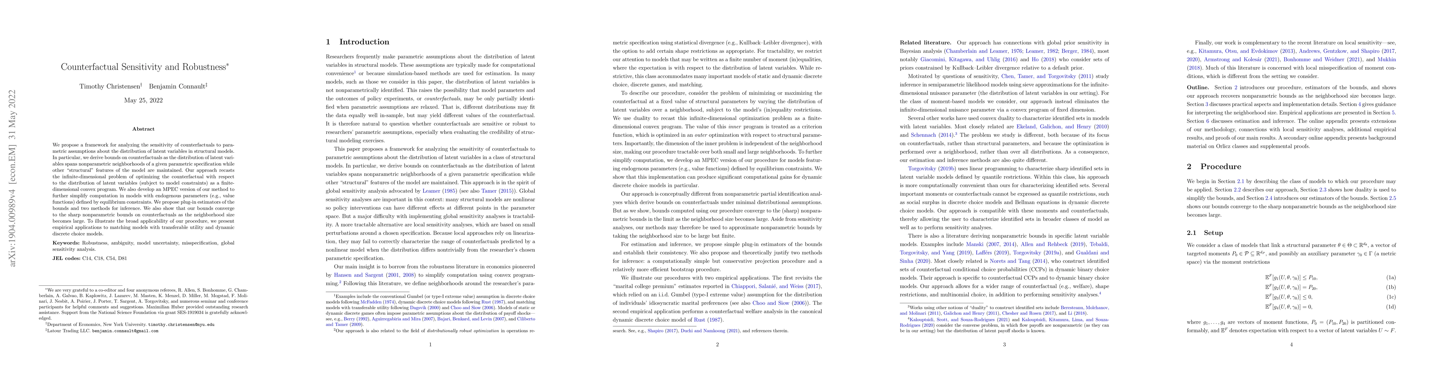 Thumbnail for Counterfactual Sensitivity and Robustness