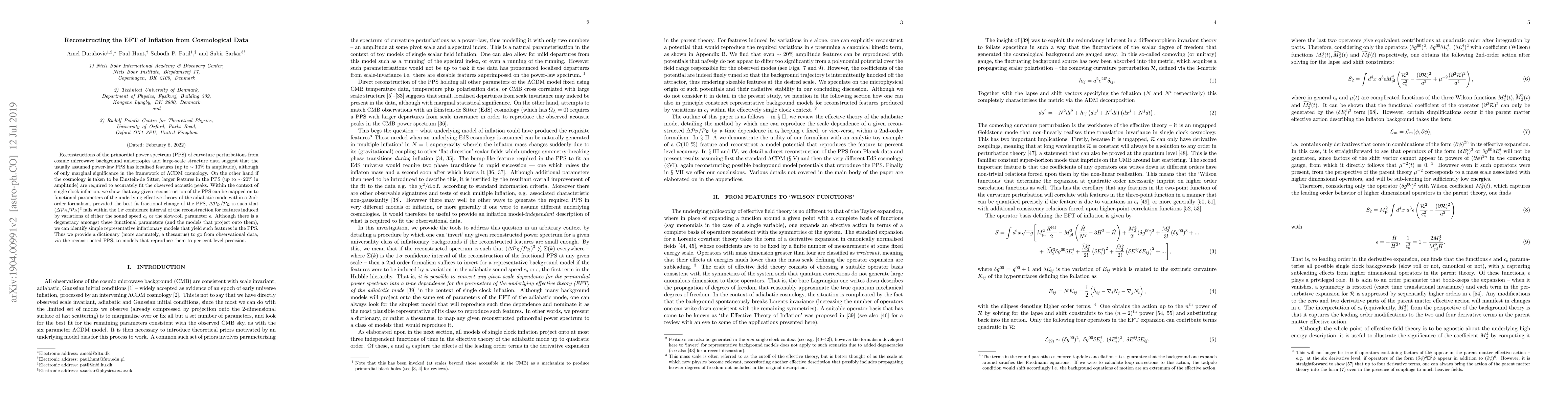 Thumbnail for Reconstructing the EFT of Inflation from Cosmological Data
