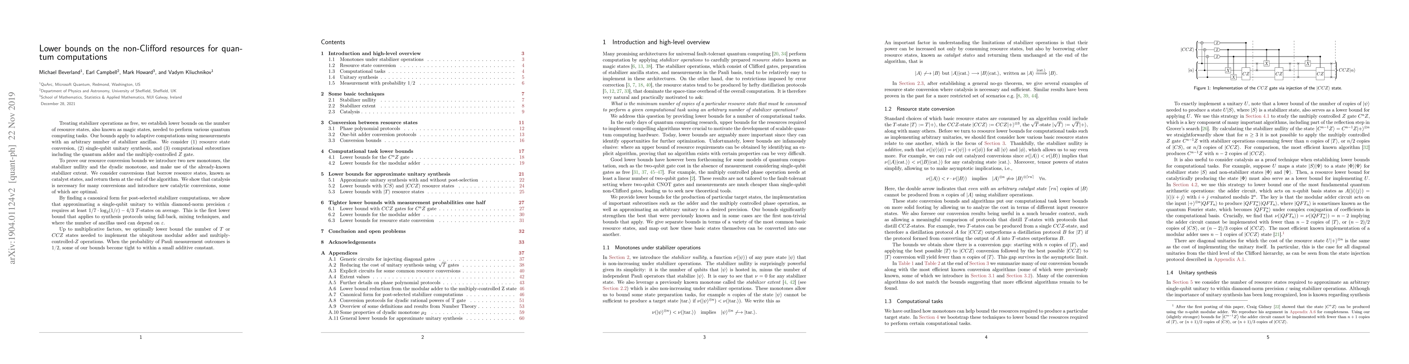 Thumbnail for Lower bounds on the non-Clifford resources for quantum computations