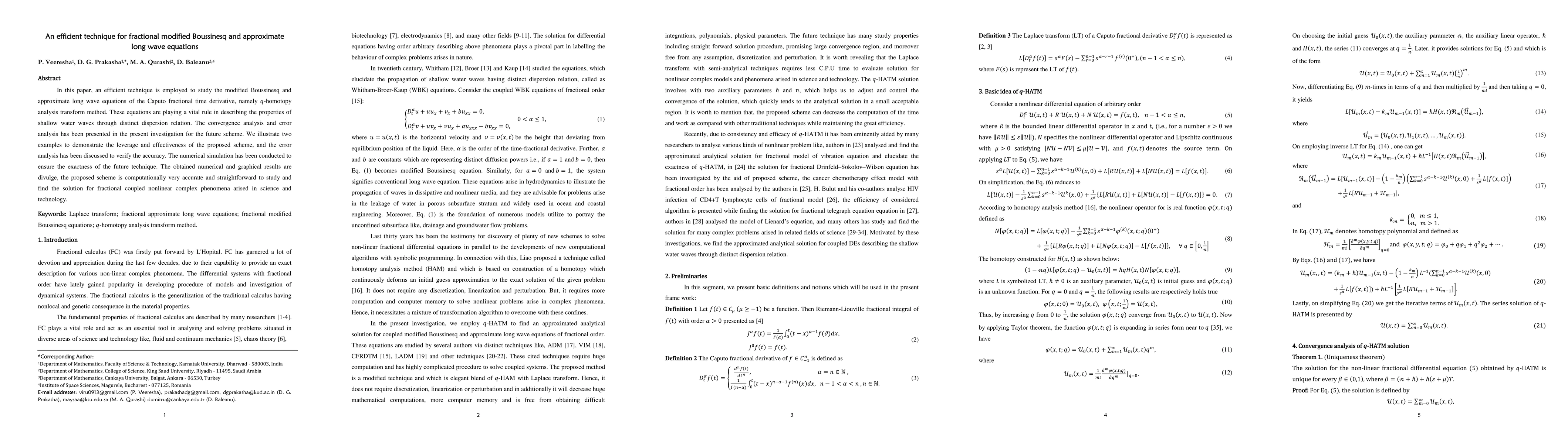 Thumbnail for An efficient technique for fractional modified Boussinesq and
  approximate long wave equations