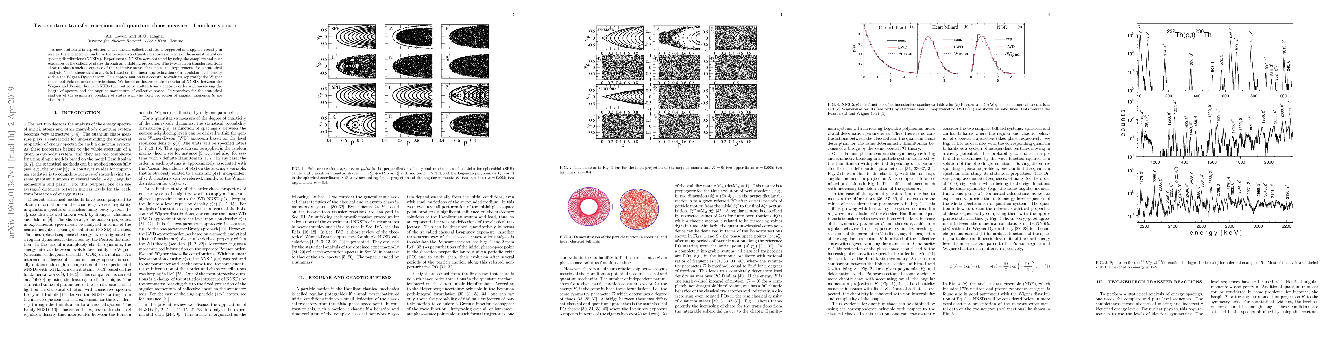 Thumbnail for Two-neutron transfer reactions and quantum-chaos measure of nuclear
  spectra