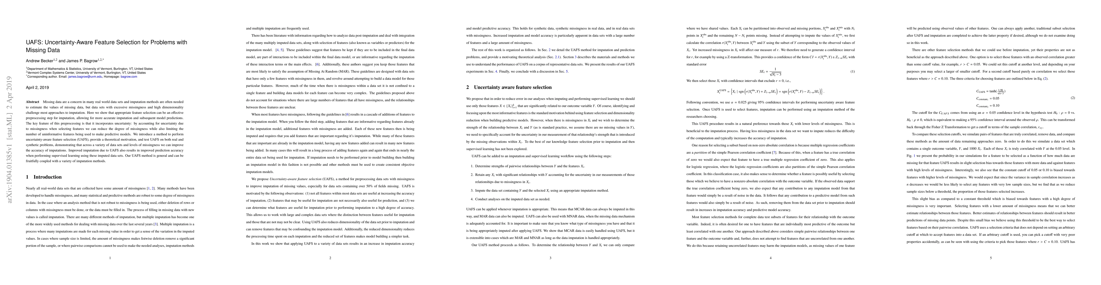 Thumbnail for UAFS: Uncertainty-Aware Feature Selection for Problems with Missing Data