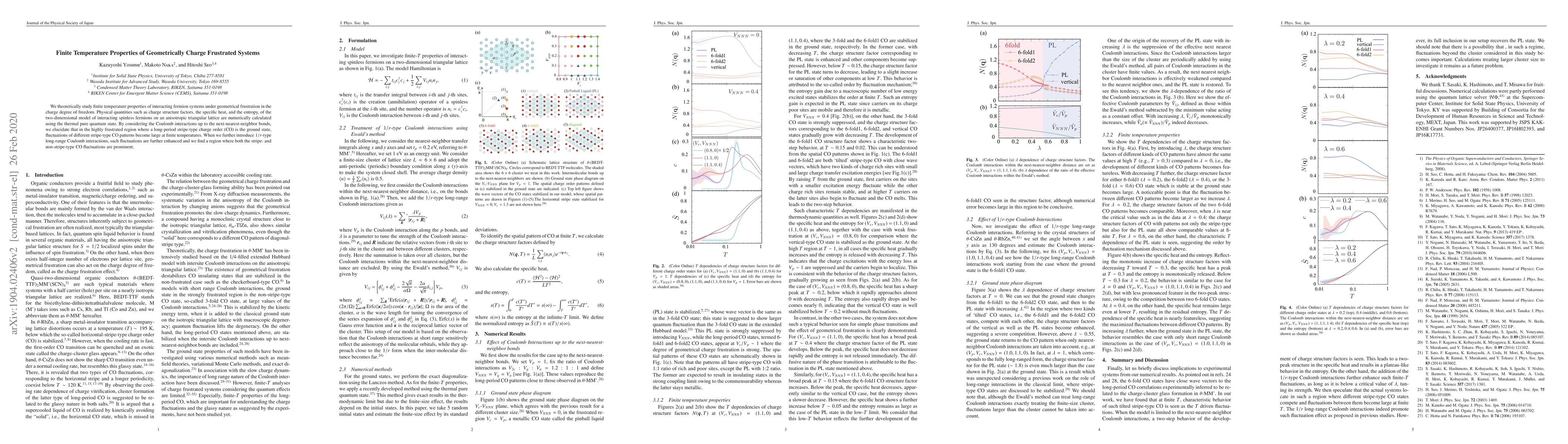 Thumbnail for Finite Temperature Properties of Geometrically Charge Frustrated Systems