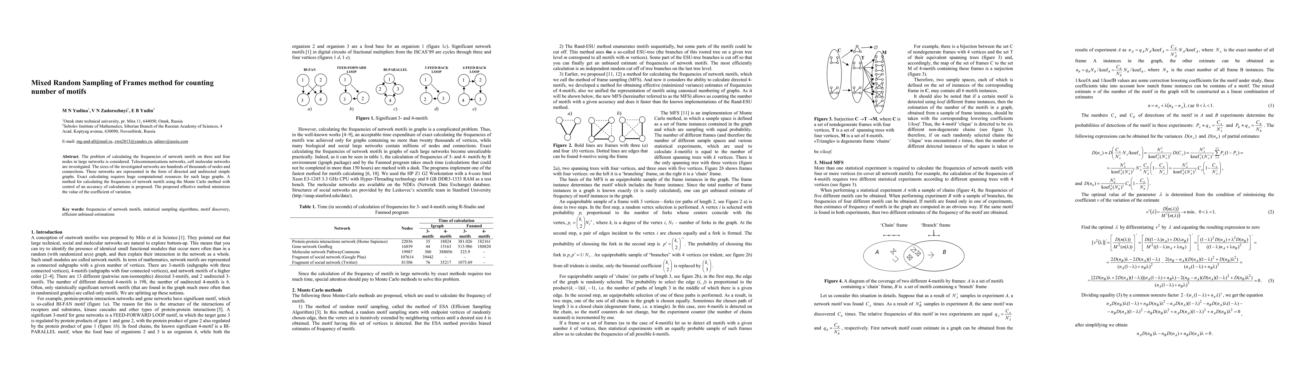 Thumbnail for Mixed Random Sampling of Frames method for counting number of motifs