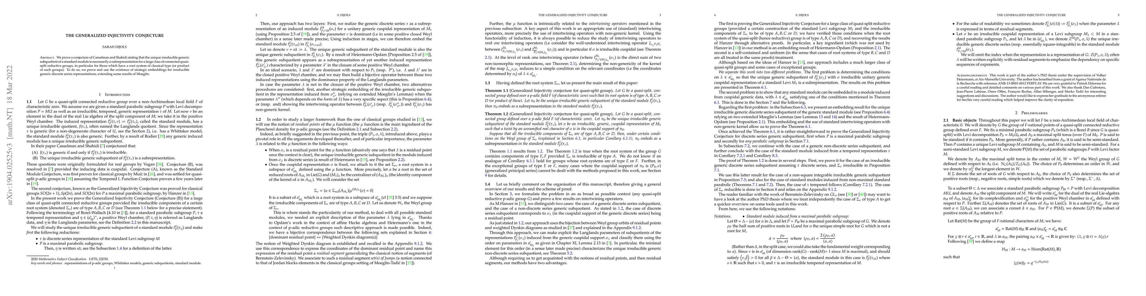 Thumbnail for The Generalized Injectivity Conjecture
