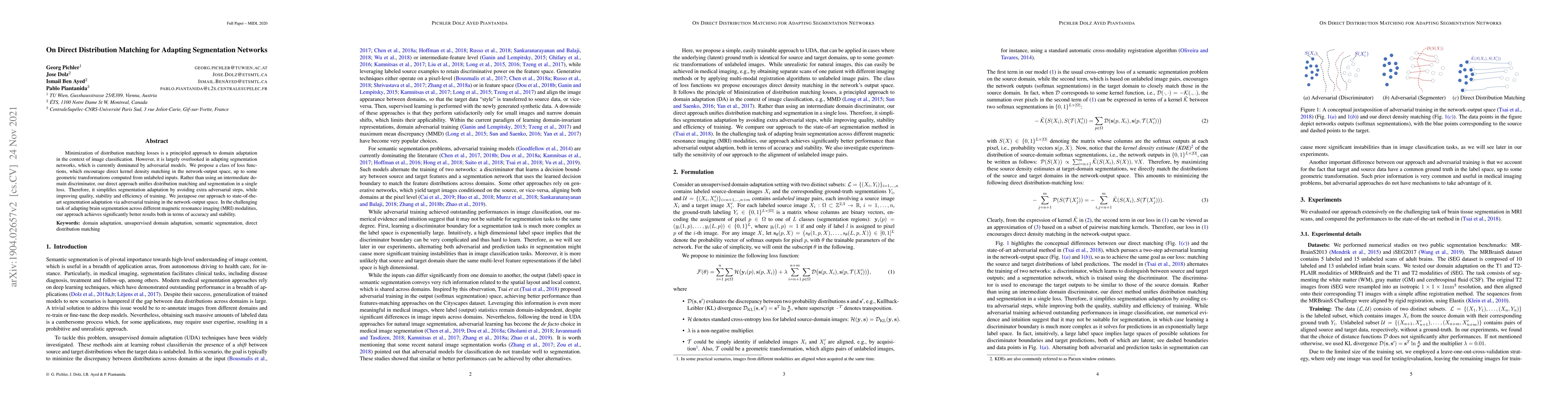 Thumbnail for On Direct Distribution Matching for Adapting Segmentation Networks