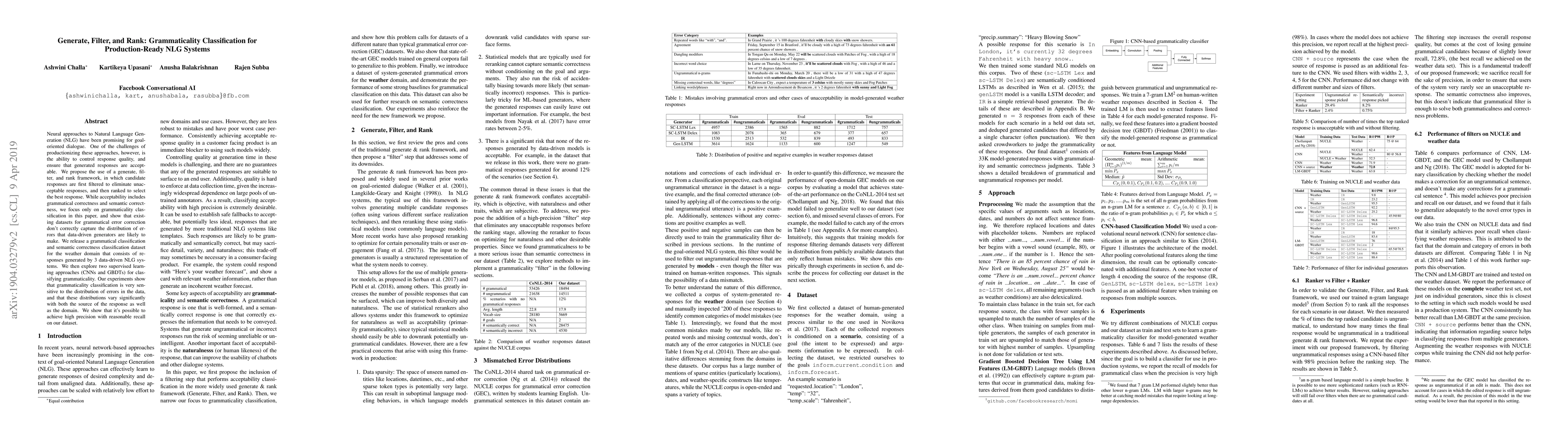 Thumbnail for Generate, Filter, and Rank: Grammaticality Classification for
  Production-Ready NLG Systems
