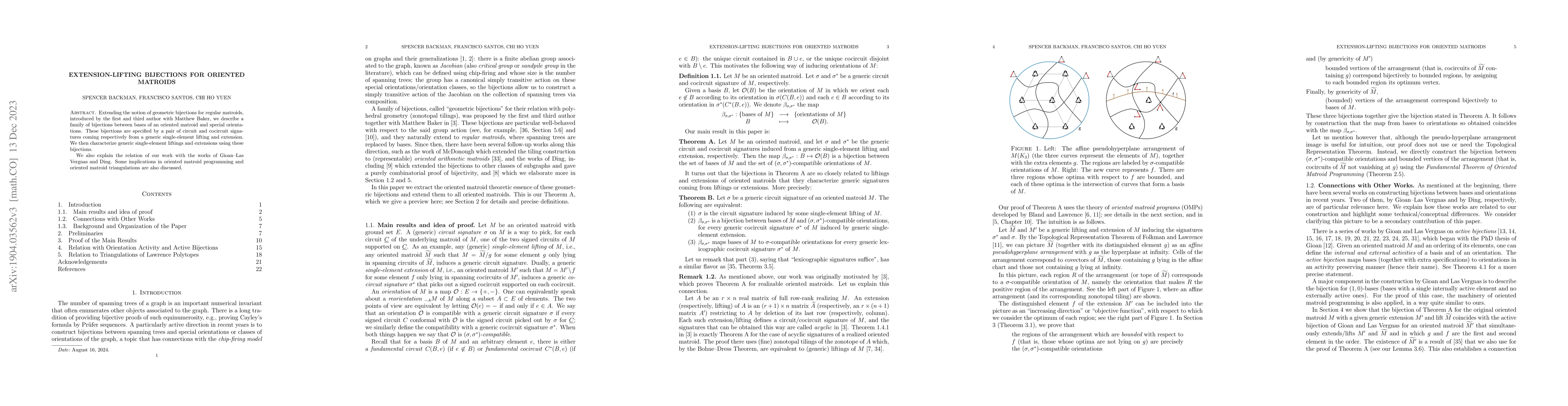 Thumbnail for Extension-lifting Bijections for Oriented Matroids