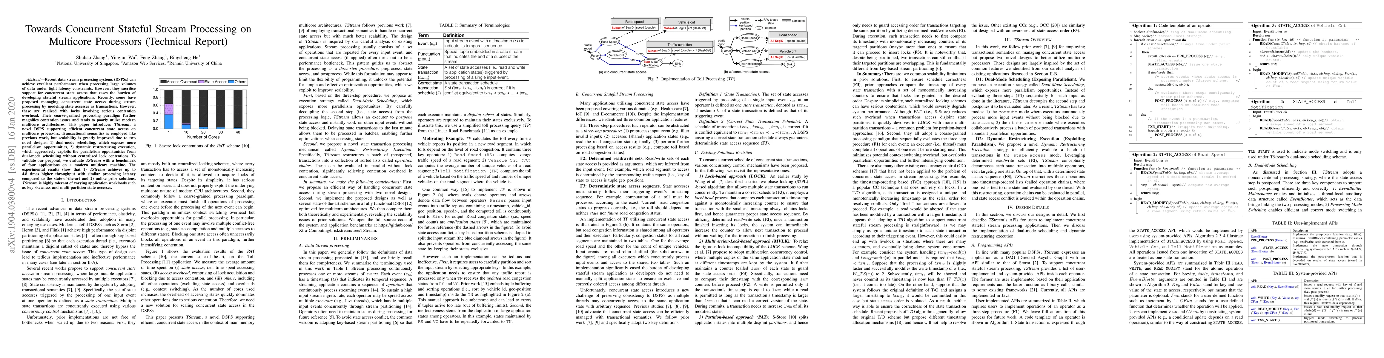 Thumbnail for Towards Concurrent Stateful Stream Processing on Multicore Processors
  (Technical Report)