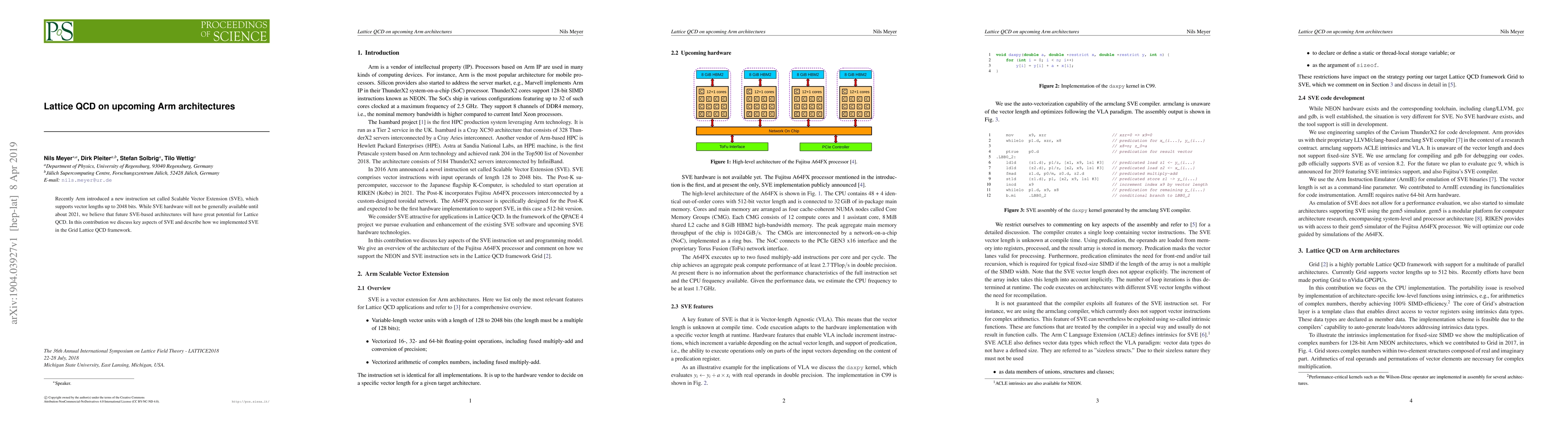 Thumbnail for Lattice QCD on upcoming Arm architectures