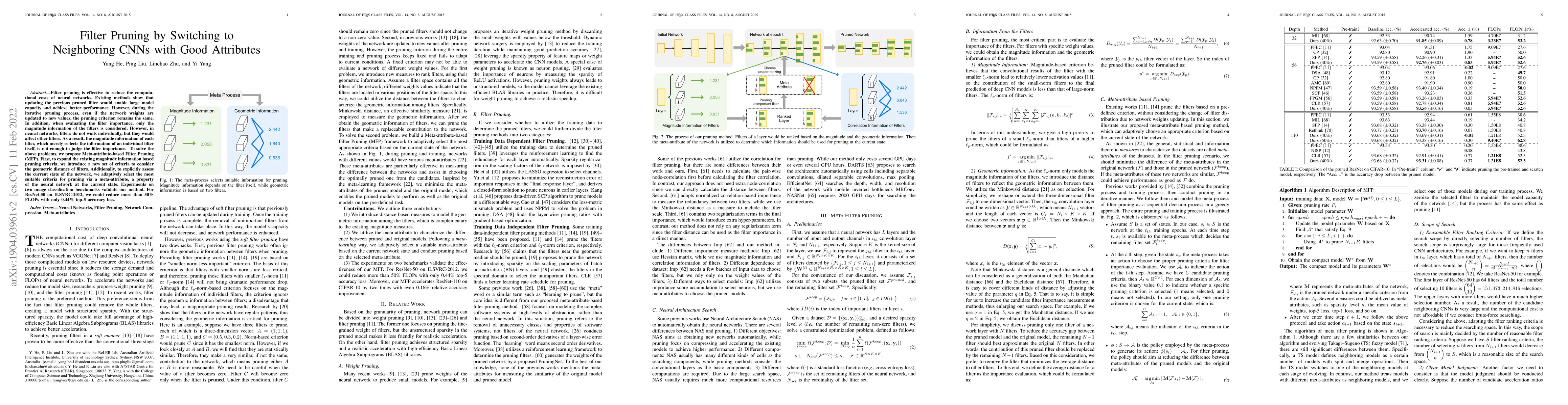 Thumbnail for Filter Pruning by Switching to Neighboring CNNs with Good Attributes