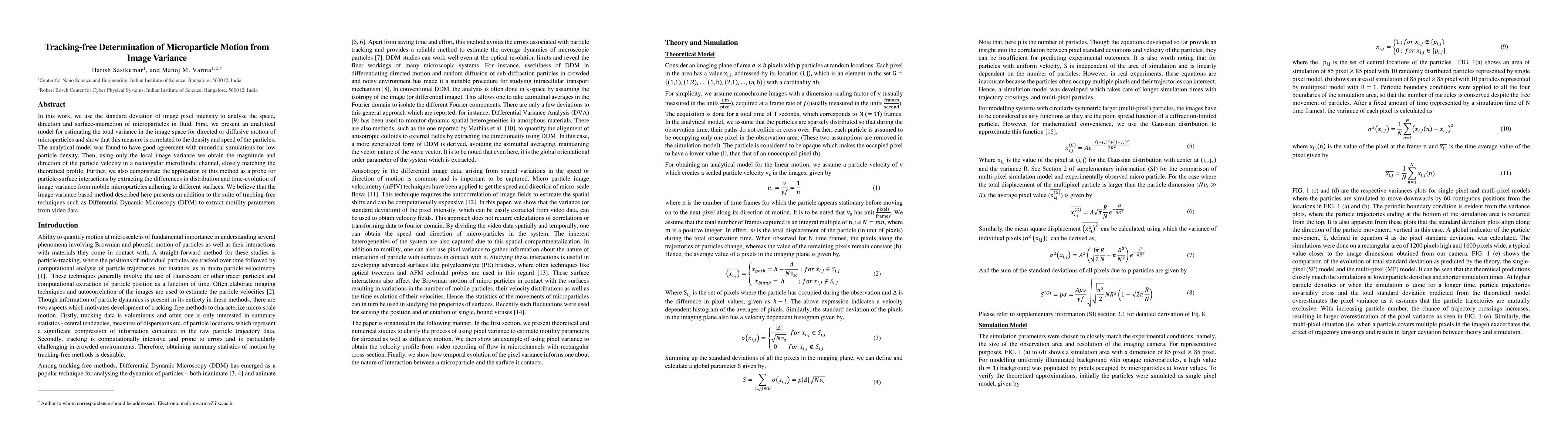 Thumbnail for Tracking-free Determination of Microparticle Motion from Image Variance
