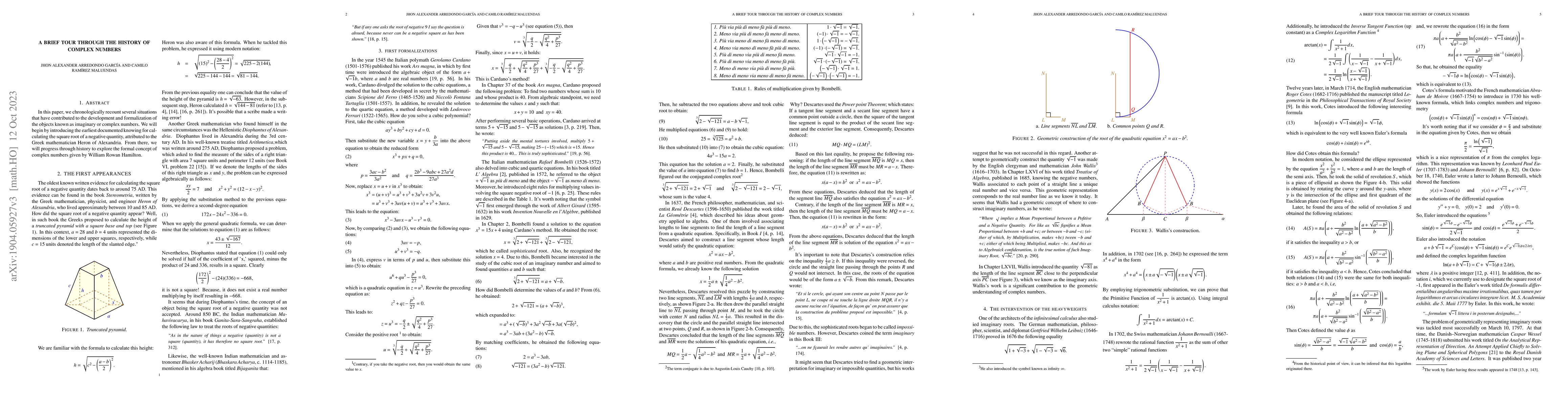 Thumbnail for A brief tour through the history of complex numbers